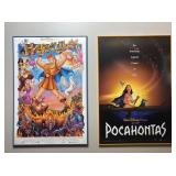 Pocahontas and Hercules Posters Framed