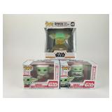Funko Pop Bobbleheads: 746 Grogu, 485 Grogu Using
