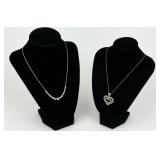 (2) 925 Sterling Silver Necklaces