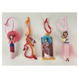 (4) Mulan Ornaments