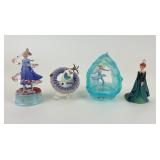 (4) Frozen and Frozen II Ornaments