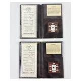 (2) Lab Grown Garnet Gemstones still Sealed