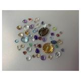 Loose Gemstones Incl. Aquamarine, Smoky Quartz, Pe
