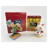 "A Spot of Tea" Figurine and White Rabbit Figurine
