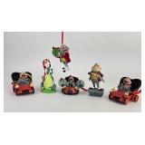 (6) Mr. Toad and Reluctant Dragon Ornaments