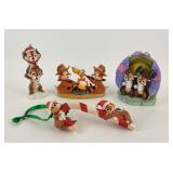 (4) Chip and Dale Ornaments