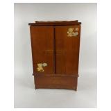 Childs Wardrobe with Clothes and Hangers