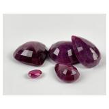 Loose Ruby Gemstones.