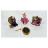 (4) Sleeping Beauty and Snow White Ornaments