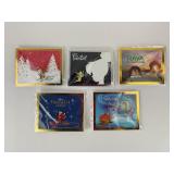 (5) Pins: Mickey Mouse, Cinderella, Raya and The L