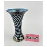 Lundberg Studios Art Glass Vase, Signed, Numbered