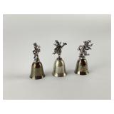 3 Disney Bells: Horace, Big Bad Wolf, Little Pig