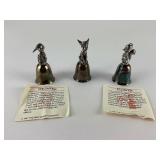 3 Disney bells: Bambi, Thumper, Flower