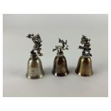 3 Disney bells: Mickey, Minnie, Pluto