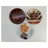 (3) Disney Attractions Plates