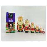 Vinylmation Figurines and Santa  Nesting Doll