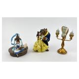 (3) Beauty and The Beast Ornaments