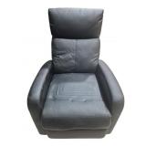 Black Vinyl Recliner