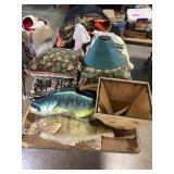 Camo Vest, Decorative Cushions, Fish Pillows, Lamp