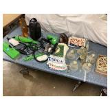 Home Goods; Gold Frosted Chandelier, Vacuum/Floor