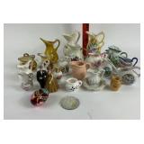 Porcelain Miniature Pitchers, Decorative Figures