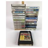 Cassette Tapes Country, Rock, Disney 8-Track