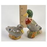 Pair Rosemeade art pottery salt & pepper shakers