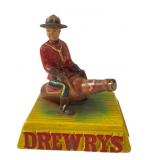 Drewrys Chalkware Mountie Advertising Figure