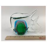 Art Glass Angel Fish small chip on base
