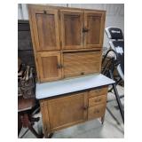 Oak Hoosier Cabinet (40 in. X 25 in. X 68 in. H)