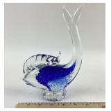 Murano Style Cobalt blue Art glass fish statue
