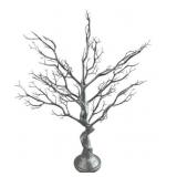 Silver Metallic Decorative Tree