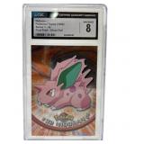 Graded Pokemon 1999 Topps Nidoran Holo CGC 8