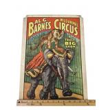 1960 Al G. Barnes Wild Animal Circus Poster