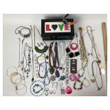 Costume Jewelry; Fire Opal & Turquoise Style Rings