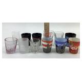 Shot Glasses: Coca Cola, Jagermeister, New York,