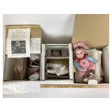 The Danbury Mint Porcelain Dolls; Tommy, Ashley, J