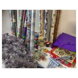Holiday Decorations, Wrapping Paper, Ornaments
