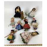 Wooden Chinese Fisherman & International Souvenir