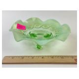 Northwood green opalescent glass beaded cable