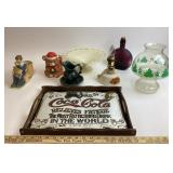 Coca Cola Mirror Tray, Etched Christmas Candle Lam