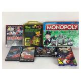 Board Games, DVDs, MLB Cards