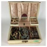 Jewelry Box with Necklaces, Bracelets, Earrings
