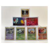 7 Pokemon Older Holo Trading Cards
