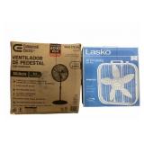 Commercial Electric Pedestal Fan, Lasko Box Fan