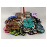 Flip Flops, Sandals, Small Bags, Some with Tags