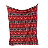 Christmas Blanket With Mickey Mouse Embroidery