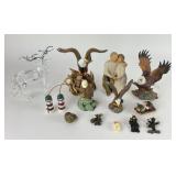 Bald Eagle Statues, Figurines, Acrylic Deer