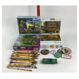 Puzzles, Novelty Pencils, Patches, Auburn Rubber T