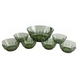 Green Glass Serving Bowls
